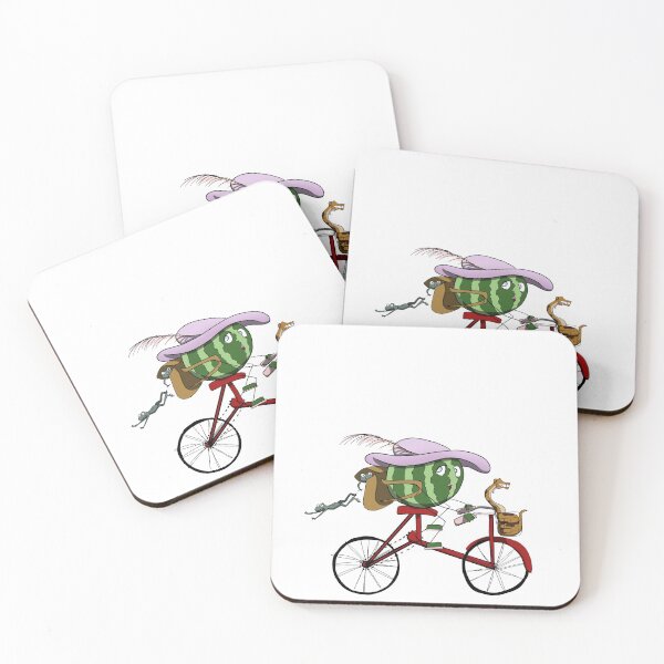 Item preview, Aquafina and Friends on a Bike designed and sold by seapandaarts.