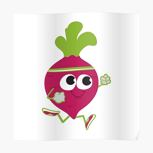 Cartoon Beet Posters Redbubble