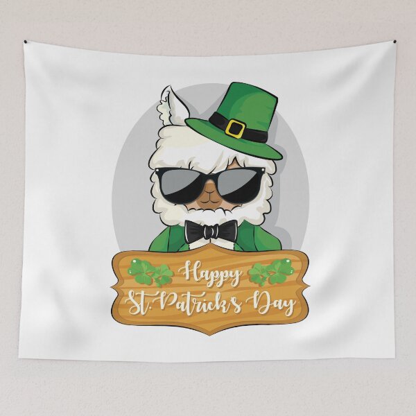 Item preview, Cute Llama Happy St Patrick's Day Light designed and sold by funnierthanthou.