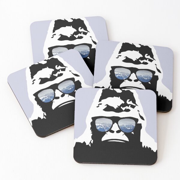 Item preview, Yeti, gorilla in glasses mountain lover t-shirt designed and sold by RoManSmArt.