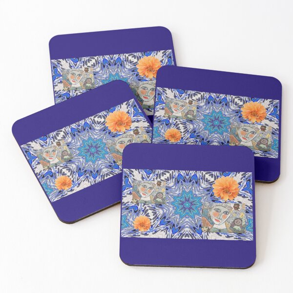 Item preview, Lady Blue Modern Mosaic designed and sold by Aquila Light Pictures.
