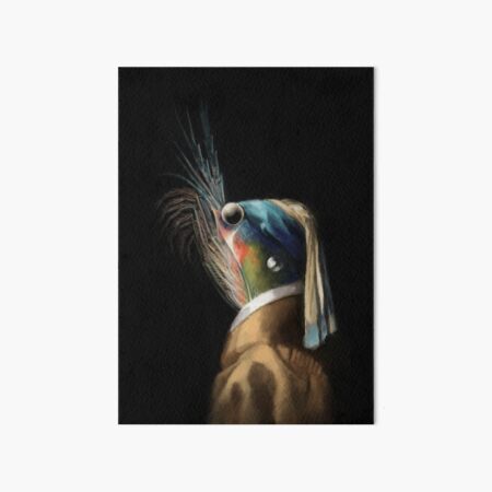 Krill WIth A Pearl Earring Art Board Print