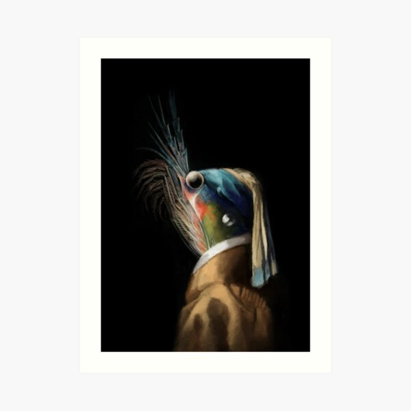 Krill WIth A Pearl Earring Art Print