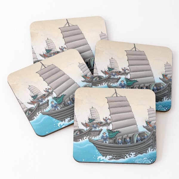 Item preview, Asian vintage boat art designed and sold by photoslot.