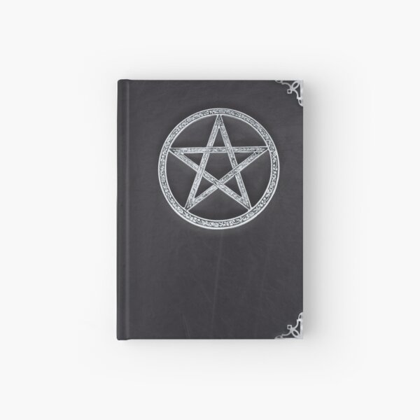 Book of Shadows - Black leather and Silver Hardcover Journal