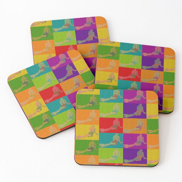 Item preview, 1960s MOD Andy Warhol Colorful Stencil Style Tiles  designed and sold by Drwatson349.