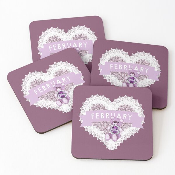 Item preview, February Amethyst  Birthday Bear designed and sold by purplesensation.
