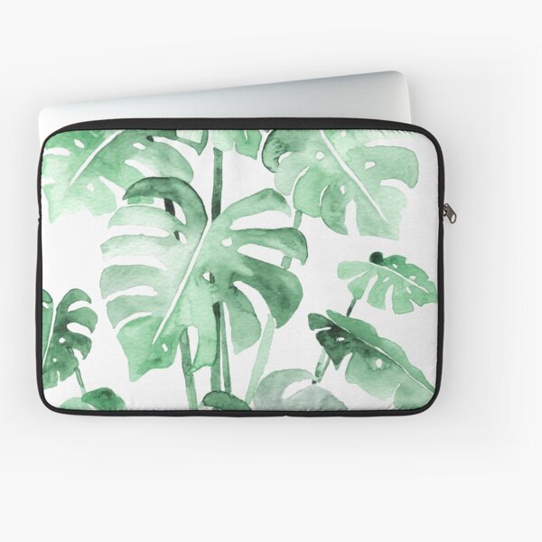 Delicate Monstera Green Laptop Sleeve