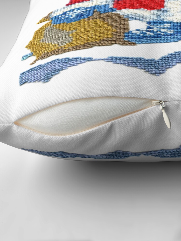 Aperçu 2 sur 4. Coussin avec l'œuvre Nouvel An Singe 2016 créée et vendue par olgart.