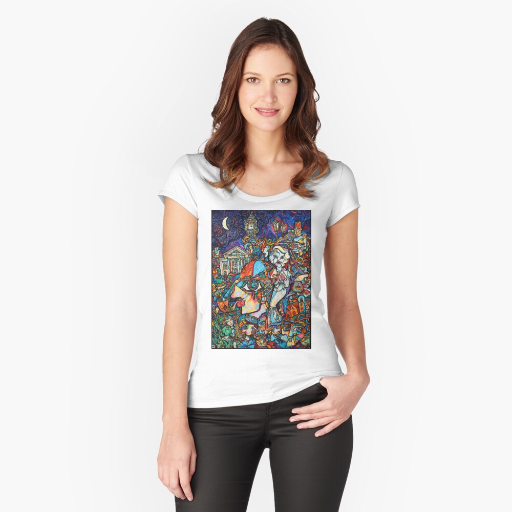 Item preview, Fitted Scoop T-Shirt designed and sold by mxpublishing.