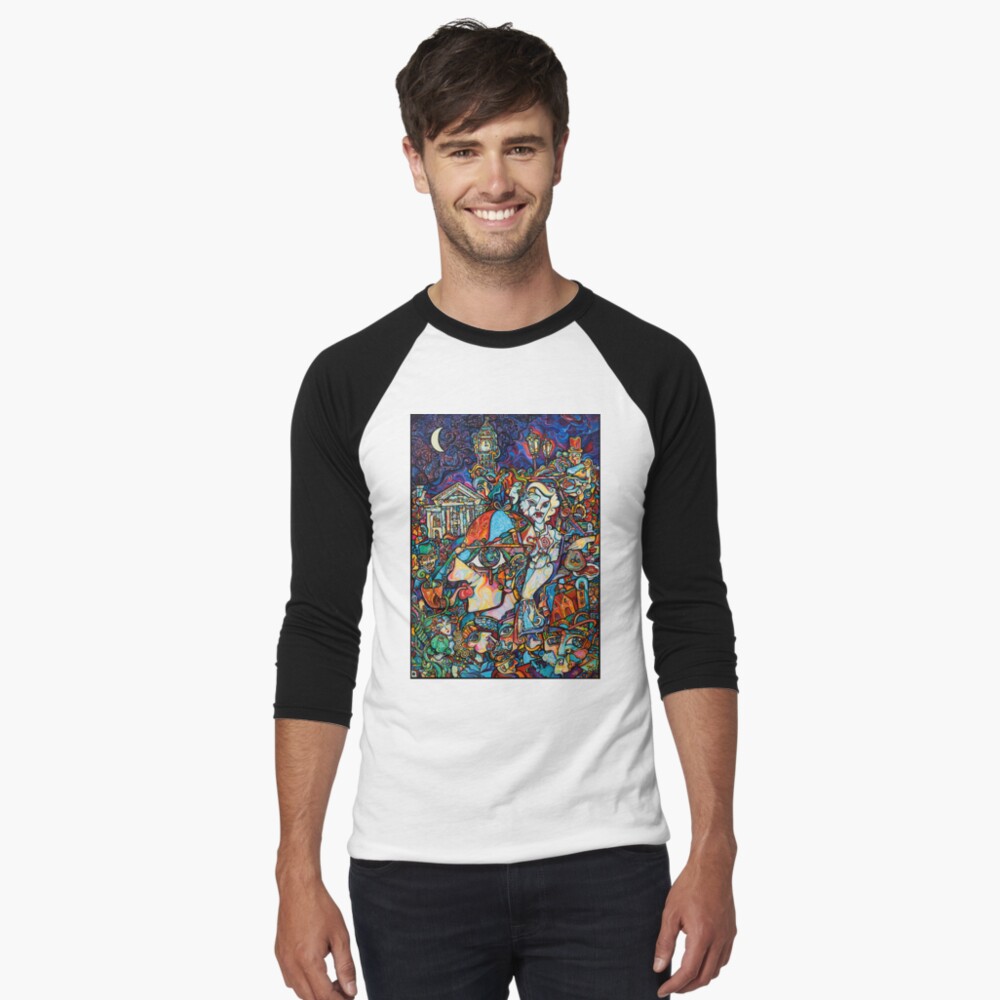 Item preview, Baseball ¾ Sleeve T-Shirt designed and sold by mxpublishing.