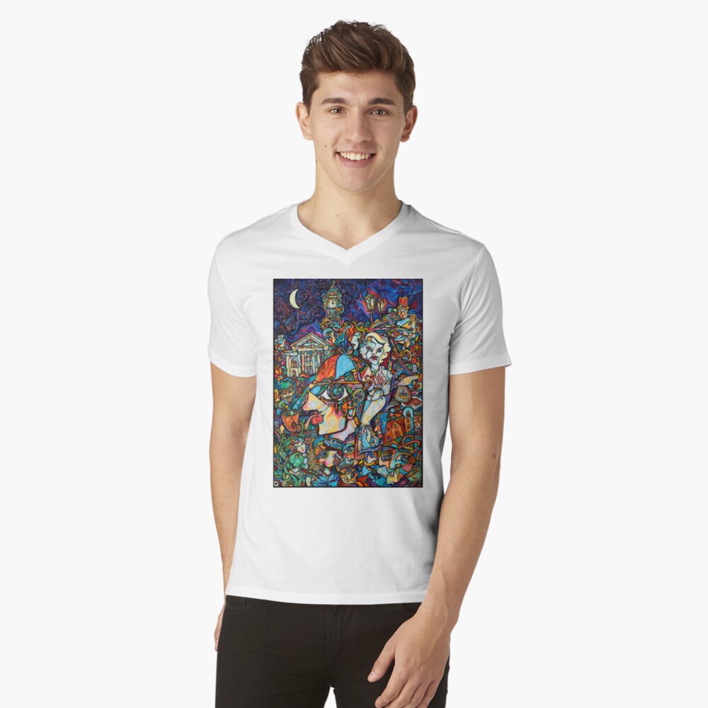 Item preview, V-Neck T-Shirt designed and sold by mxpublishing.