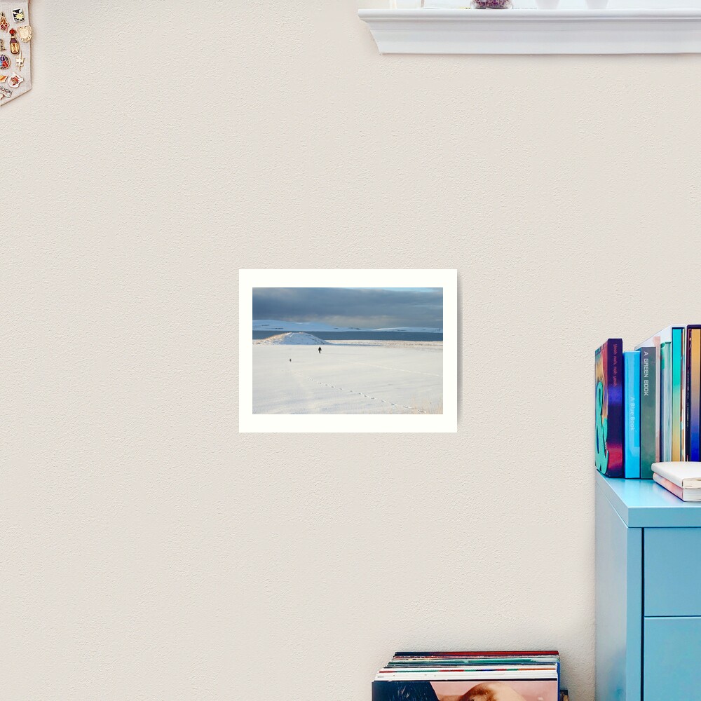 One Man And His Dog Art Print