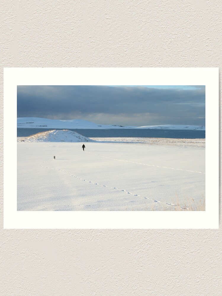 Alternate view of One Man And His Dog Art Print