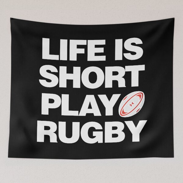 Item preview, Life is Short, Play Rugby designed and sold by elhefe.