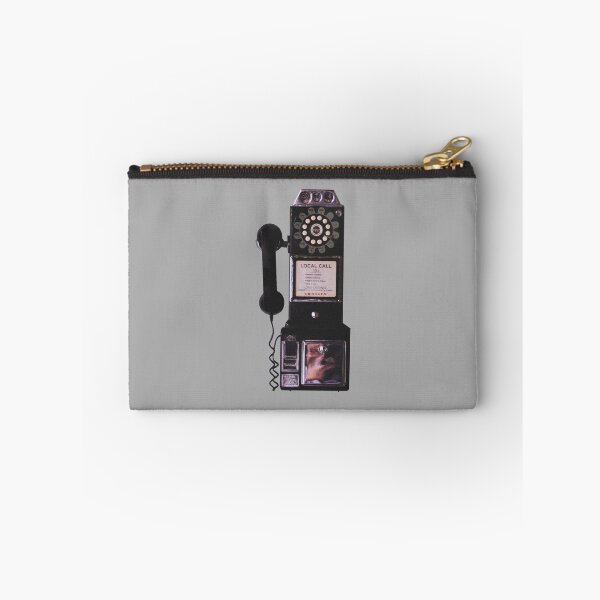 Item preview, old pay phone wall phone designed and sold by TShirtsByMs.