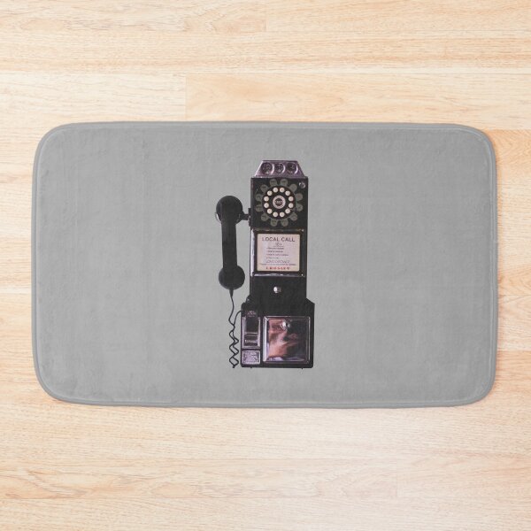 Item preview, old pay phone wall phone designed and sold by TShirtsByMs.