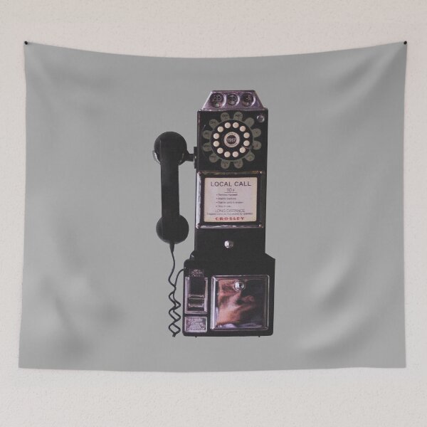 Item preview, old pay phone wall phone designed and sold by TShirtsByMs.