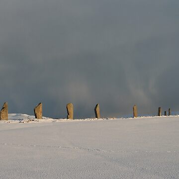 Artwork thumbnail, Brodgar Snowstorm by Fiona MacNab