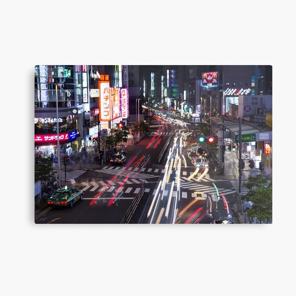 Tokyo Downtown Metal Print