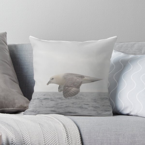Fulmar Fly Past Throw Pillow