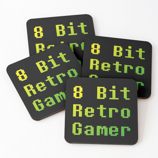 Item preview, 8 Bit Retro Gamer (Vintage Text Quote • Green Yellow) designed and sold by SassyClassyMe.