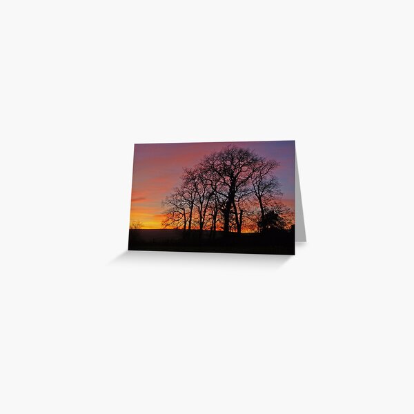 Sunset silhouette Greeting Card