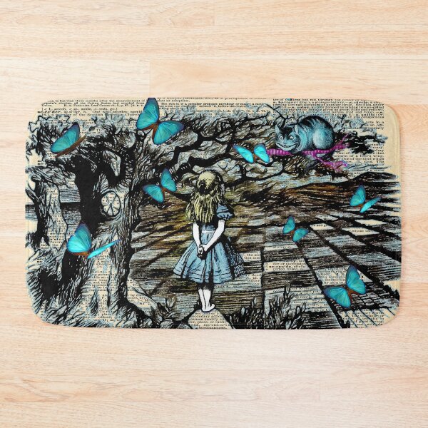 Item preview, Alice & the Cheshire Cat Butterflies Field - Dictionary Page designed and sold by maryedenoa.