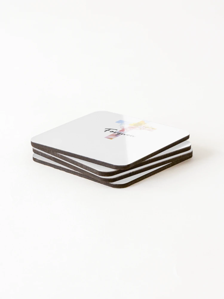 Thumbnail 4 of 5, Coasters (Set of 4), Forgiven designed and sold by StickerDirect.