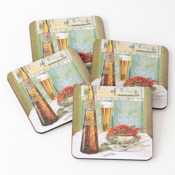 Item preview, RUSSIAN BEER with Seafood Vintage Alcoholic Beverage Old Soviet Advertisement designed and sold by retroposters.