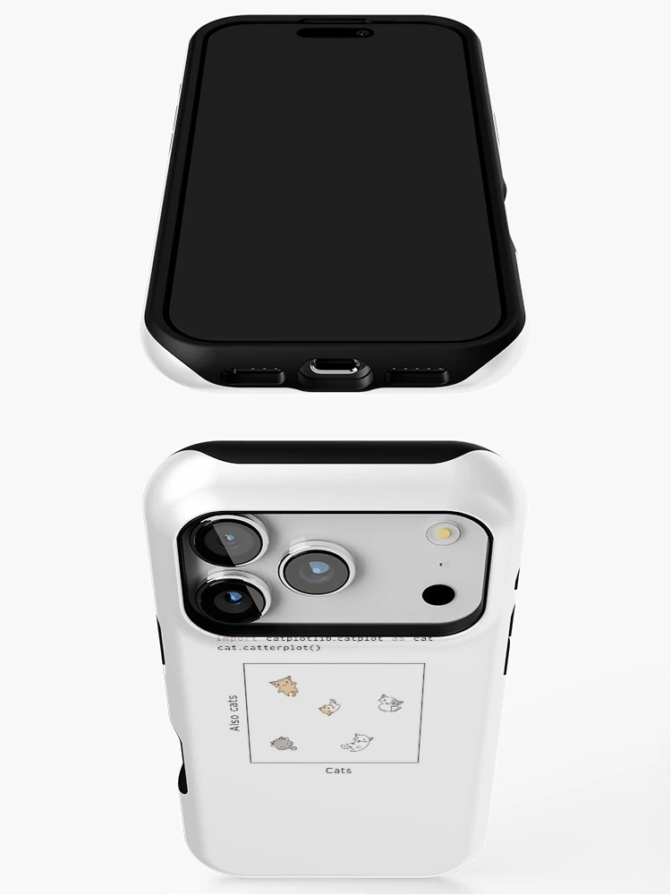 Thumbnail 3 of 4, iPhone Case, import catplotlib.catplot as cat (light theme) designed and sold by visualizards.