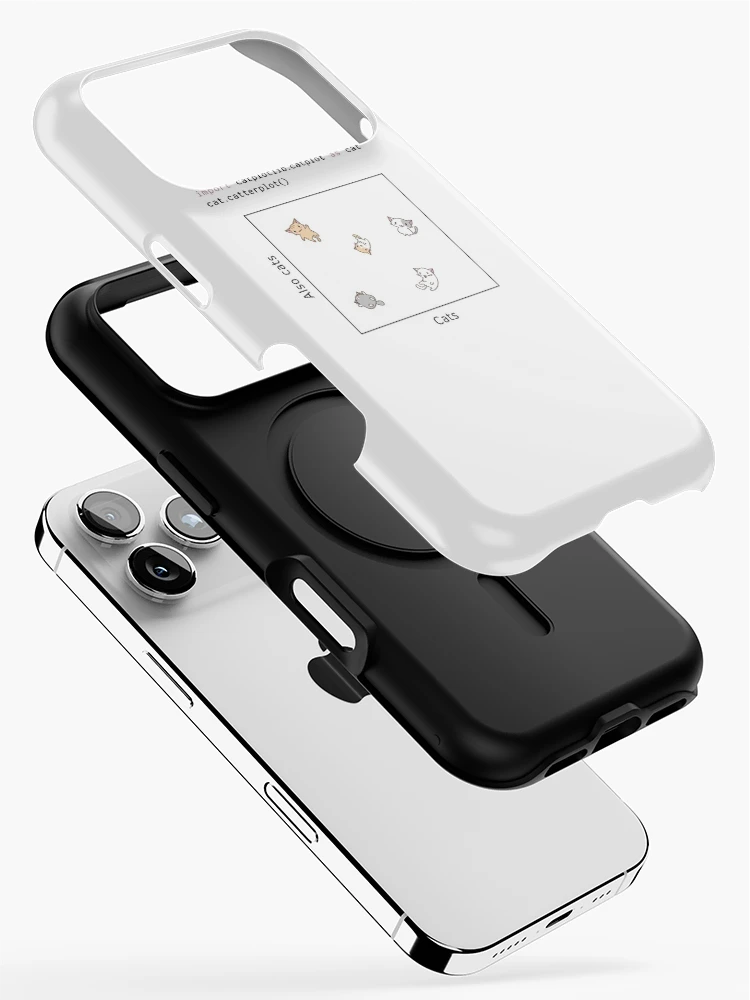 Thumbnail 2 of 4, iPhone Case, import catplotlib.catplot as cat (light theme) designed and sold by visualizards.