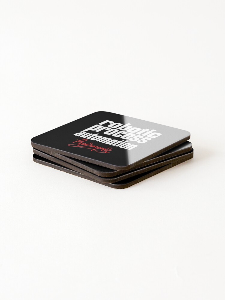 Thumbnail 4 of 5, Coasters (Set of 4), Robotic Process Automation Programmer Business Process Automation Technology designed and sold by ProjectX23.