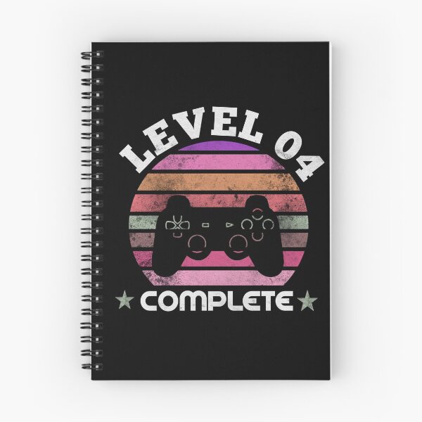 Item preview, Level 4 Complete 4th Birthday - Celebrate 4th Wedding Gift Video Gamer designed and sold by SaraDarwish.