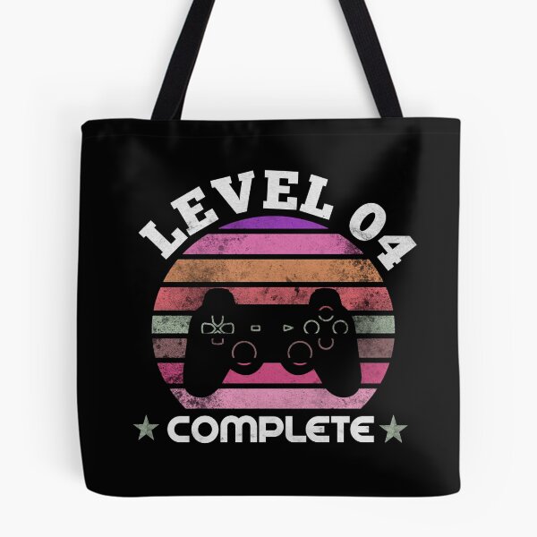 Item preview, Level 4 Complete 4th Birthday - Celebrate 4th Wedding Gift Video Gamer designed and sold by SaraDarwish.
