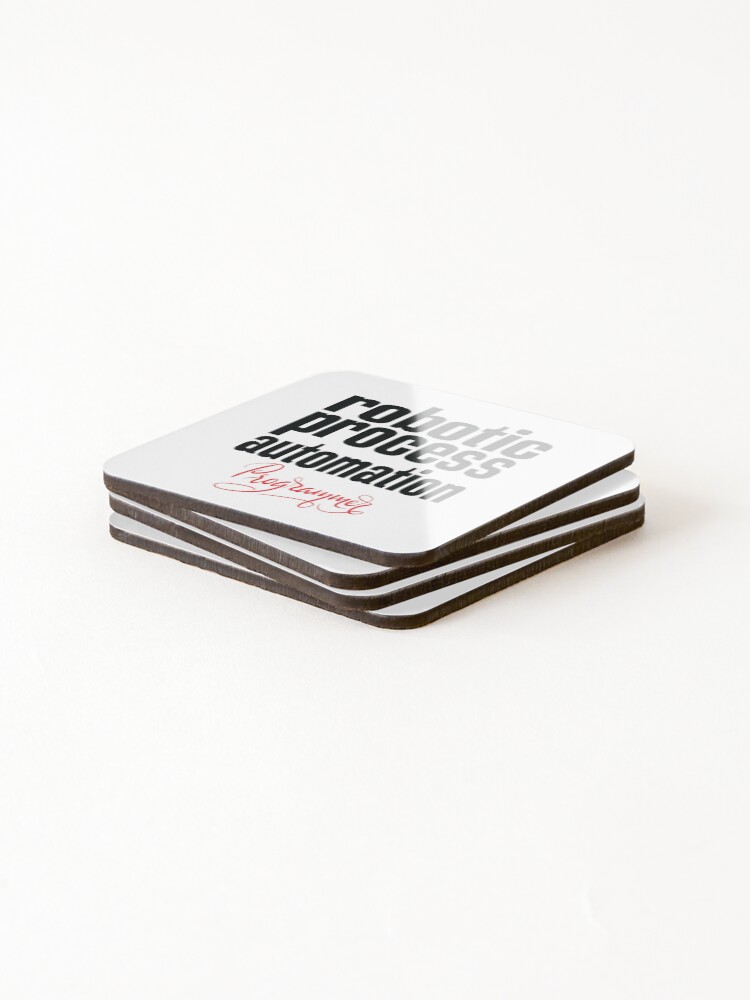 Thumbnail 4 of 5, Coasters (Set of 4), Robotic Process Automation Programmer Business Process Automation Technology designed and sold by ProjectX23.