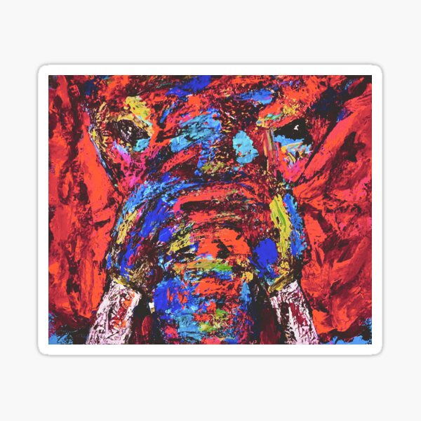 "Stomp the Stigmaphant" | Elephant Original Artwork by Nicholas Brendon Sticker