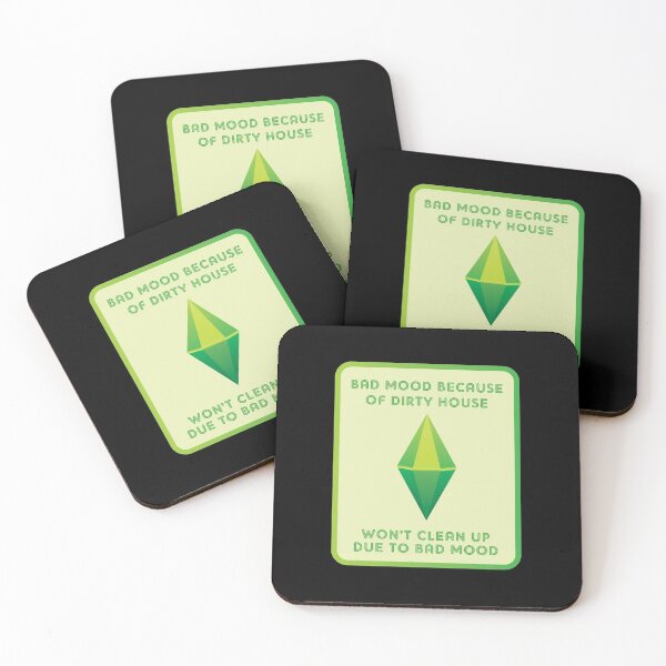 THE SIMS - BAD MOOD Coasters (Set of 4)