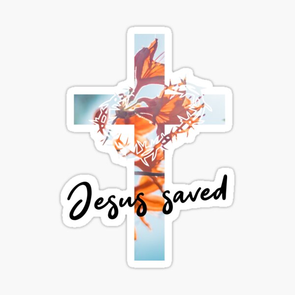 Item preview, Jesus Saved designed and sold by StickerDirect.