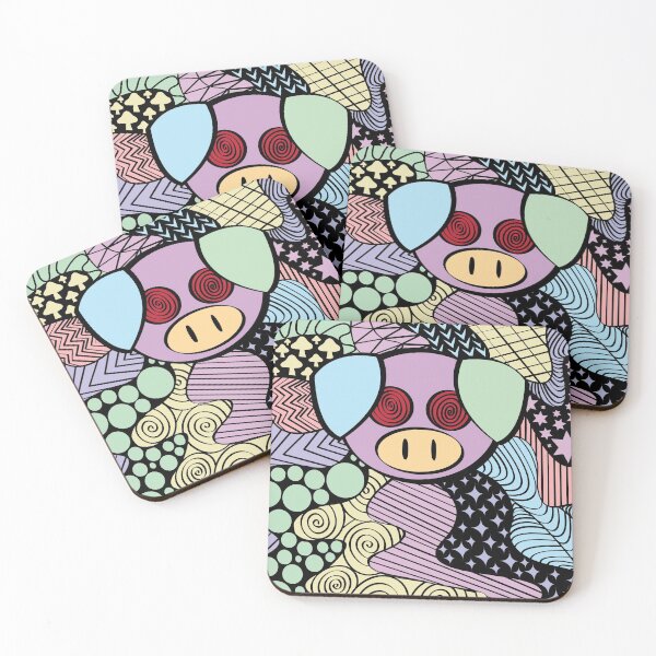 Item preview, Trippy Pastel Pig designed and sold by Maidens-Shop.