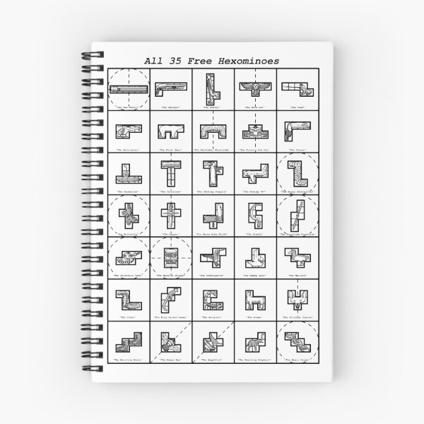 Item preview, All 35 Free Hexominoes designed and sold by cart00nlion.