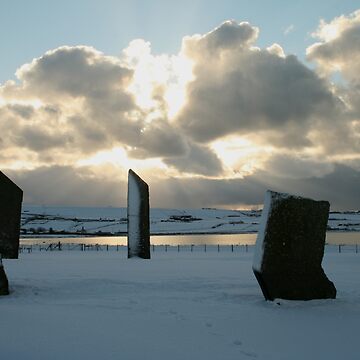 Artwork thumbnail, Stenness in snow by Fiona MacNab