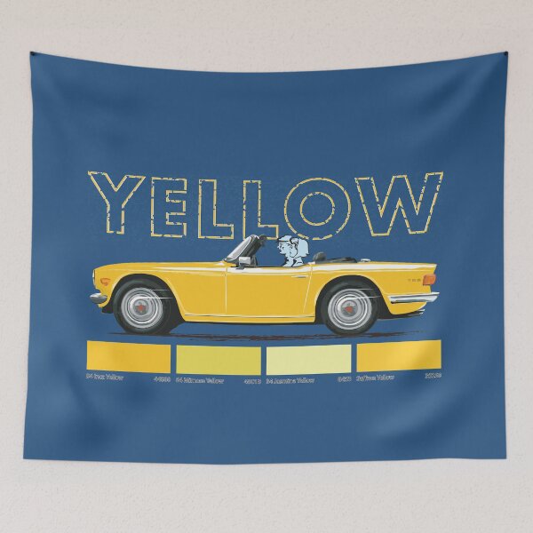 Item preview, Yellow color TR6 – UK car in a colour you love designed and sold by Bigs66.