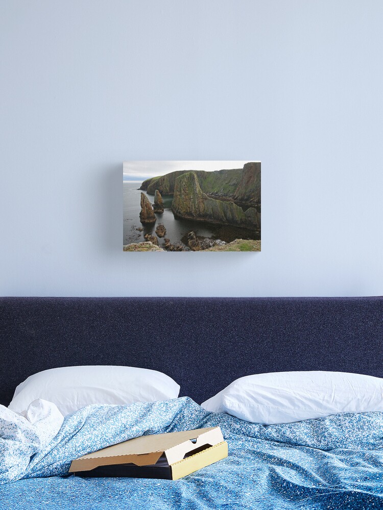 Thumbnail 2 of 3, Canvas Print, Cliffs, Westerwick designed and sold by orcadia.