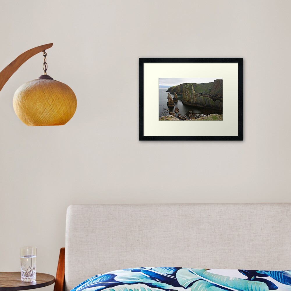 Cliffs, Westerwick Framed Art Print