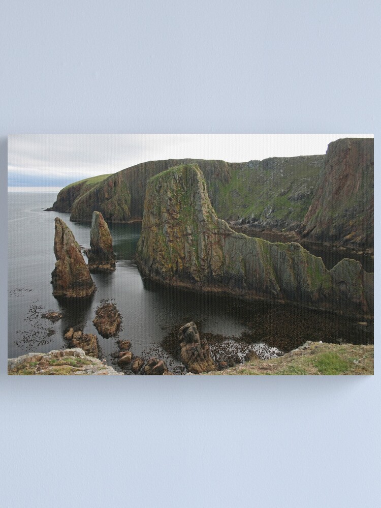 Thumbnail 1 of 3, Canvas Print, Cliffs, Westerwick designed and sold by orcadia.