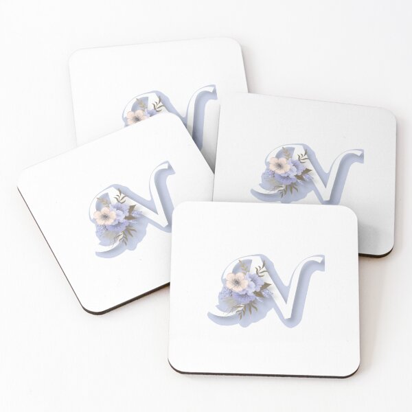 Item preview,  Floral Initial Capital N Monogram Sticker  designed and sold by RosalieReeves.