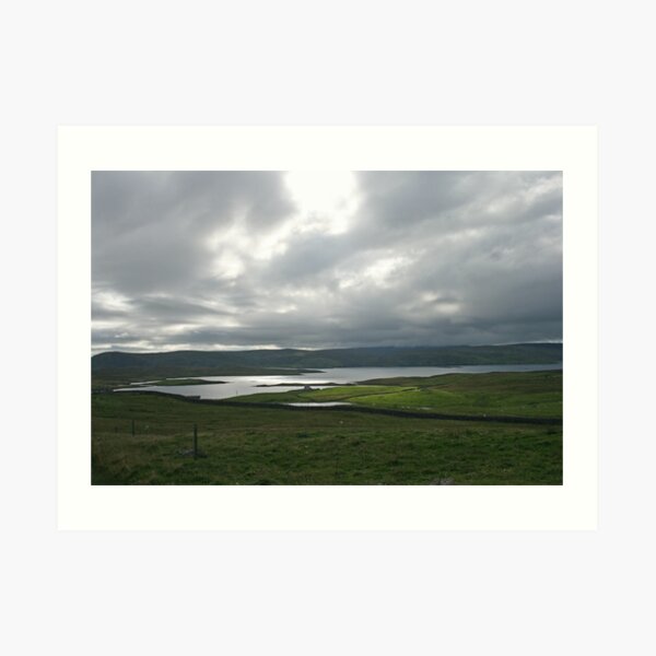 Light on the Land, Shetland Art Print