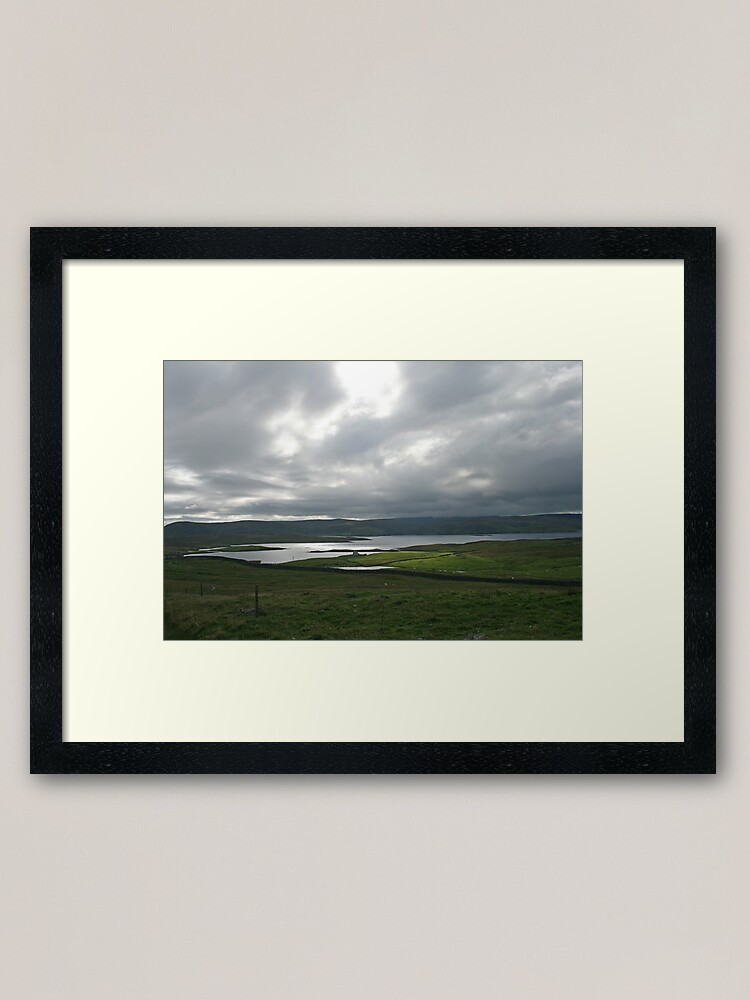Alternate view of Light on the Land, Shetland Framed Art Print
