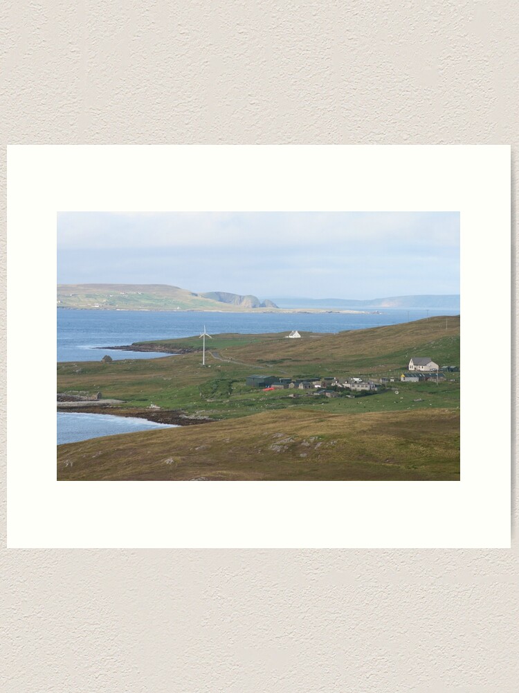 Thumbnail 1 of 3, Art Print, Lunna Ness and Yell designed and sold by orcadia.